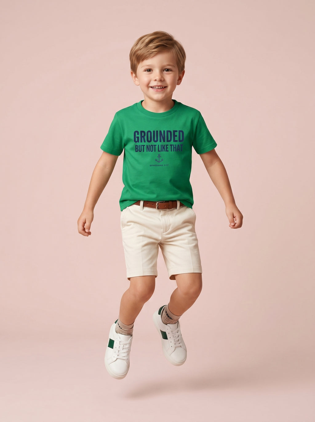 'Grounded' - 'Ephesians 3:17' Kids Tee