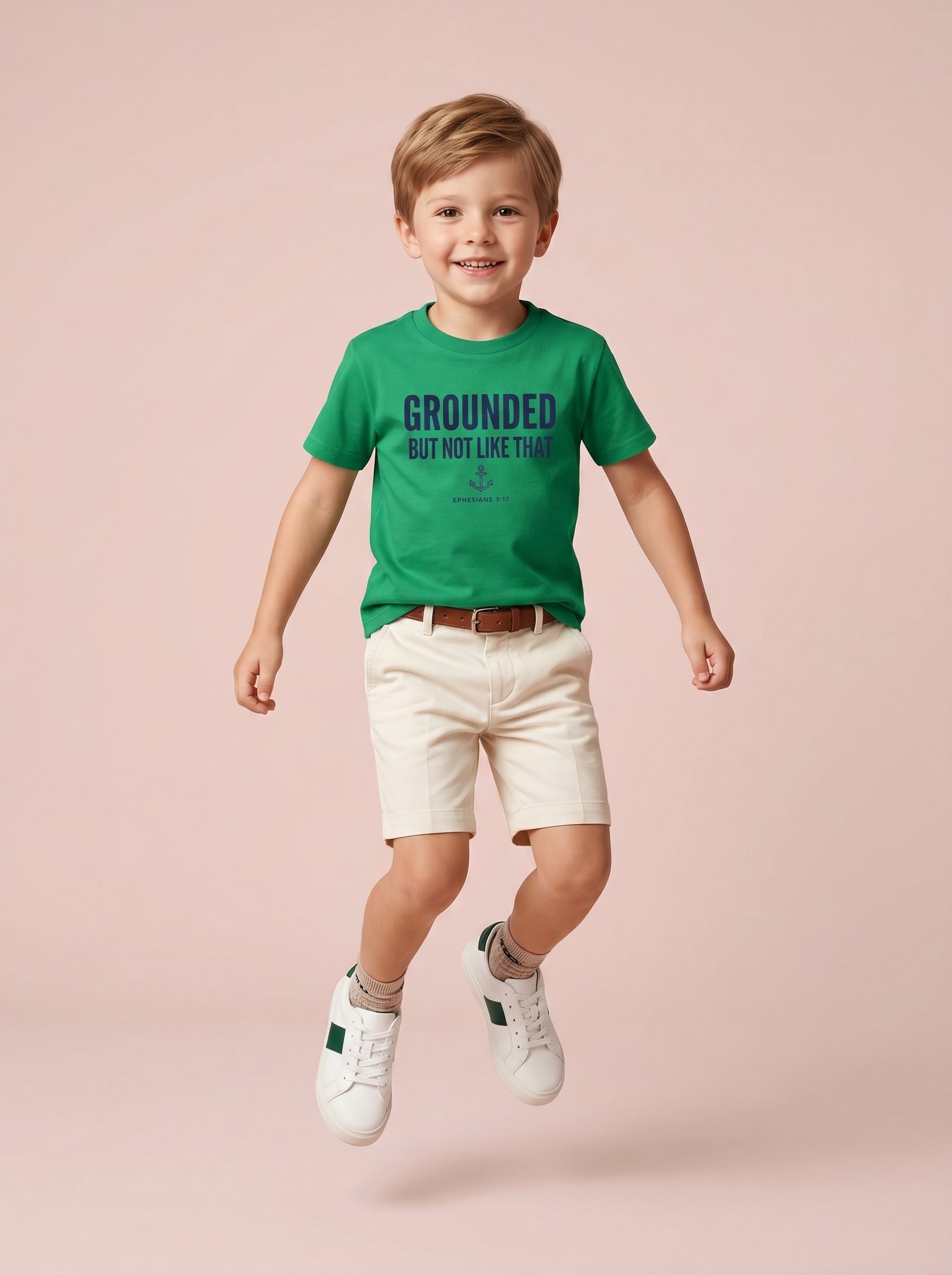 'Grounded' - 'Ephesians 3:17' Kids Tee