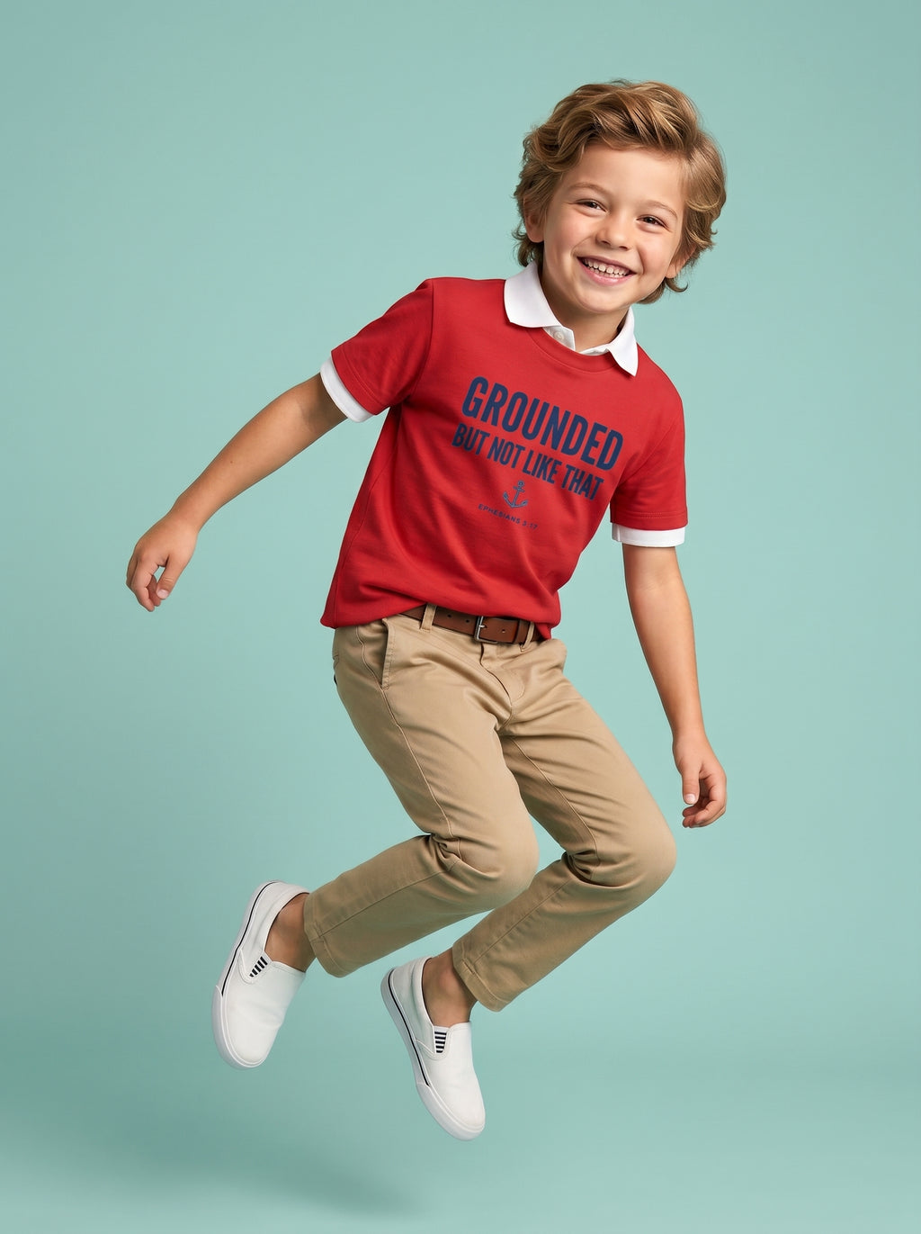 'Grounded' - 'Ephesians 3:17' Kids Tee