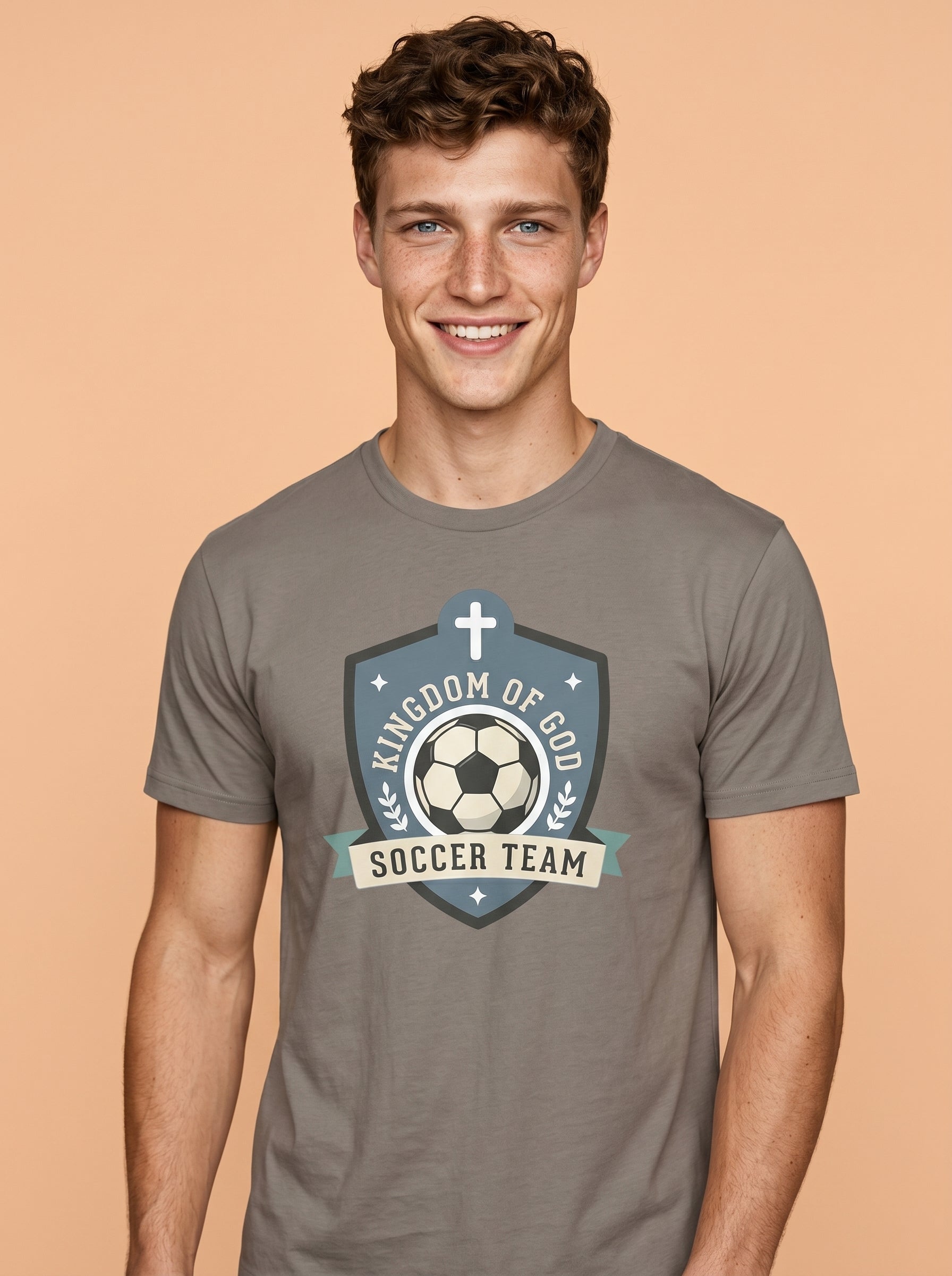 'Kingdom of God' - 'Soccer Team' Mens CVC Jersey Tee