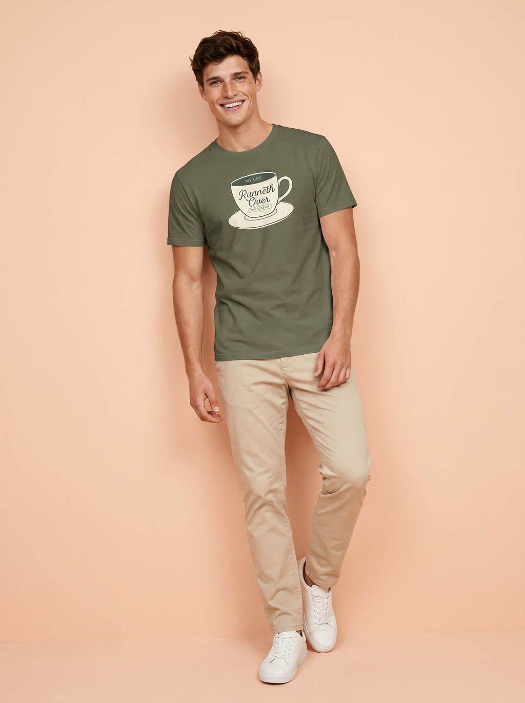 'My Cup Runneth Over' Vintage Mens Tee