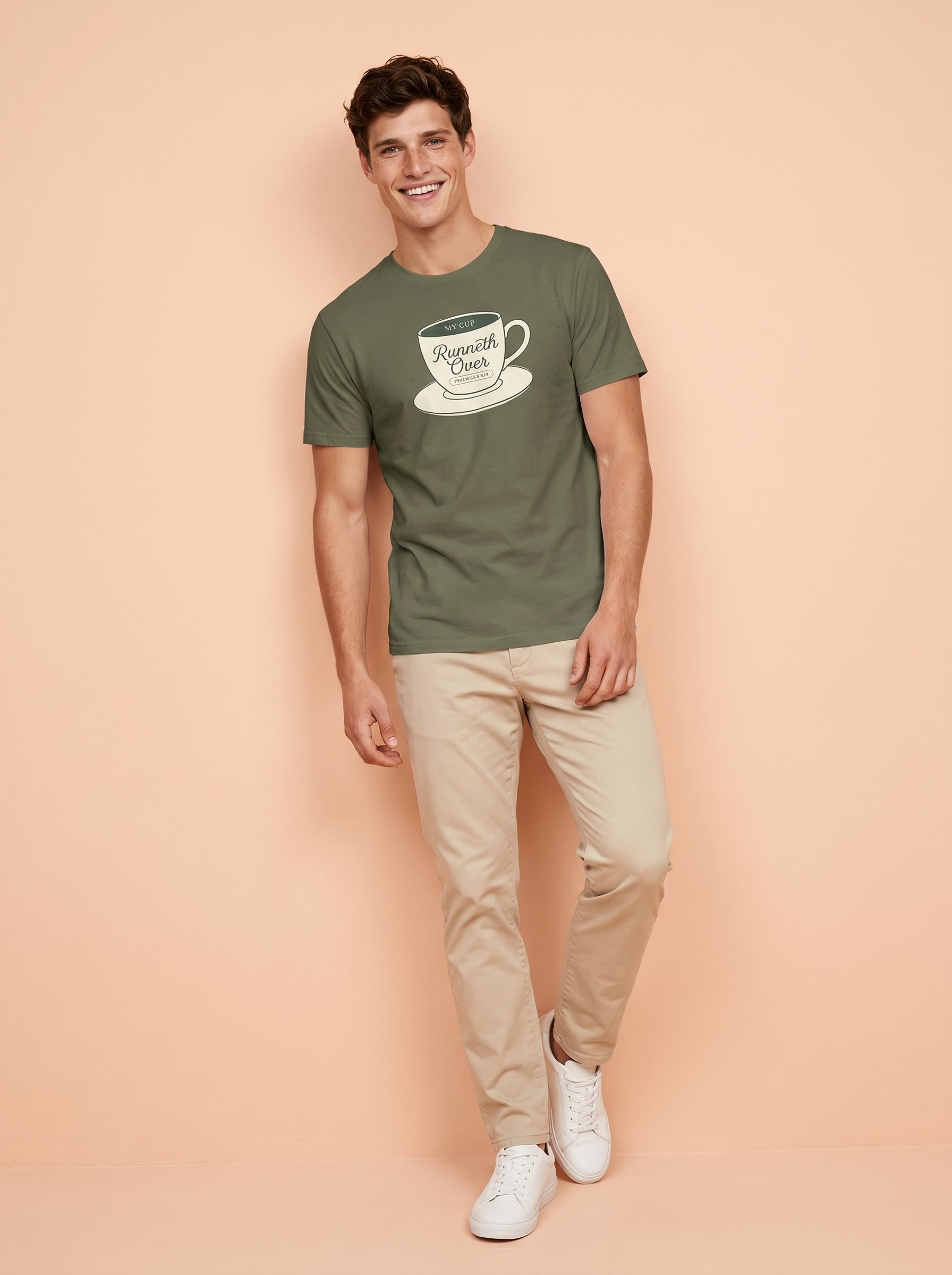 'My Cup Runneth Over' Vintage Mens Tee