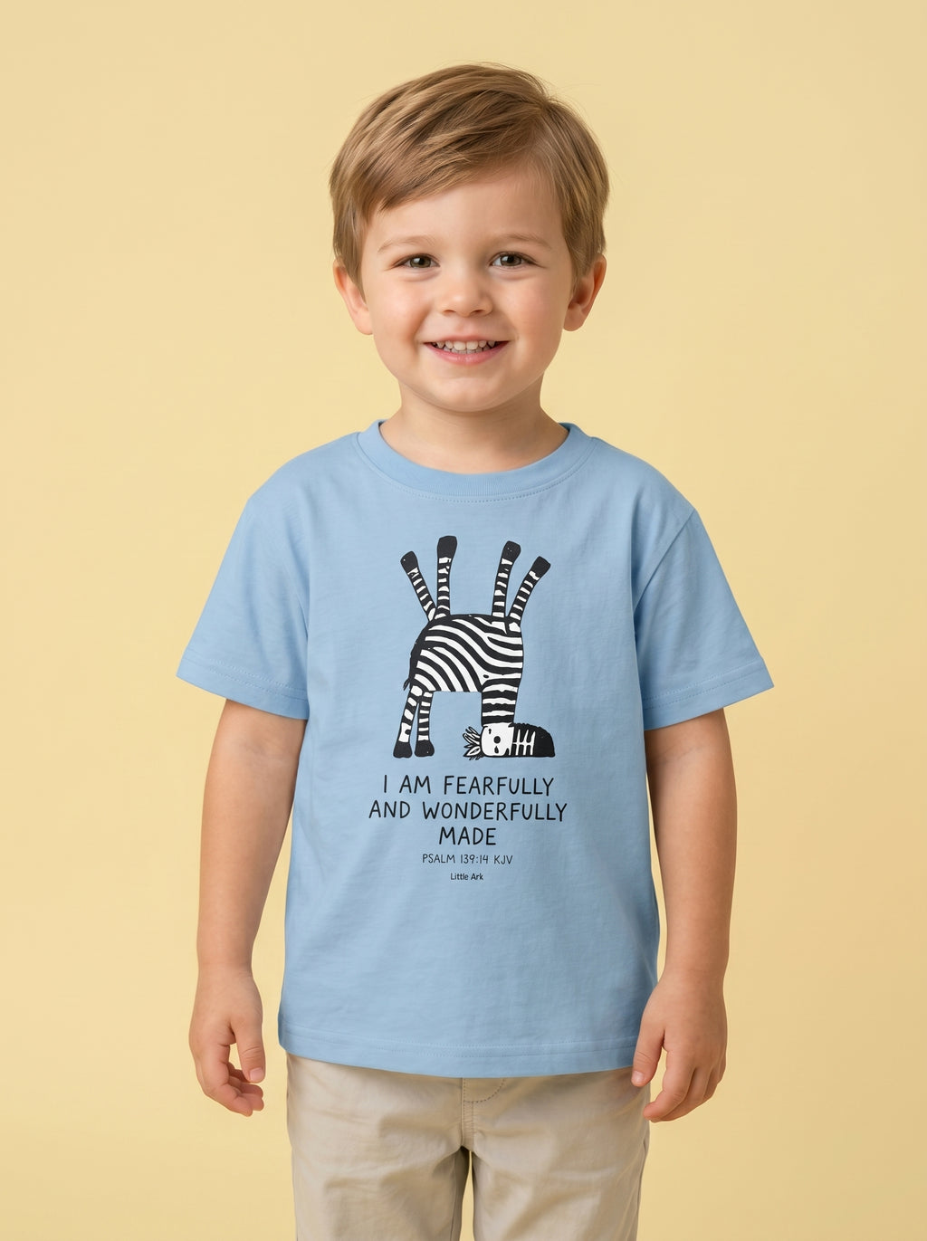 'I Am Fearfully and Wonderfully Made' Toddler Tee in – Kids clothes | Little Ark | Christian Clothing Brand