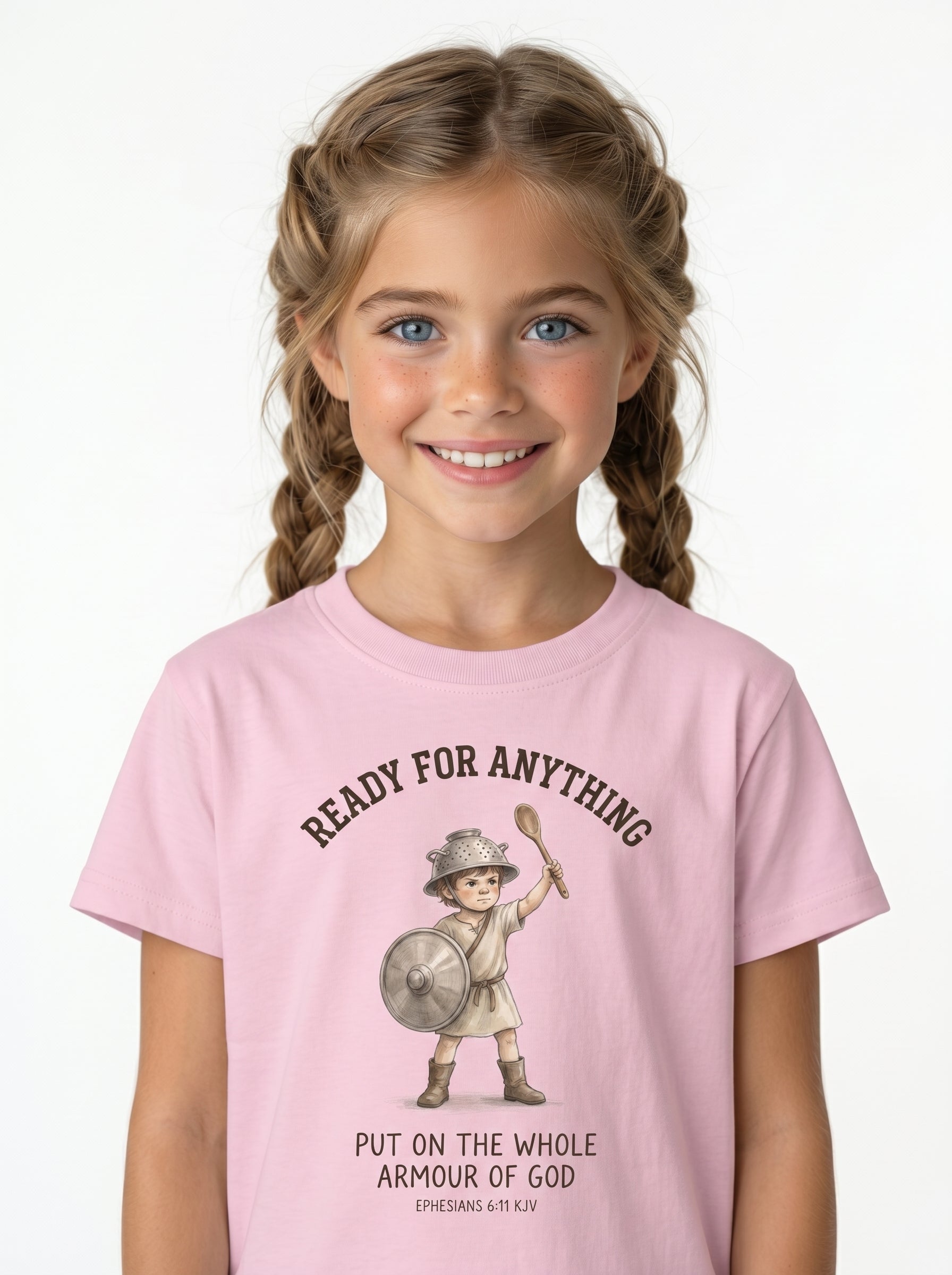 'Ready for Anything' - Armor of God Toddlers Tee in – Kids clothes | Little Ark | Christian Clothing Brand