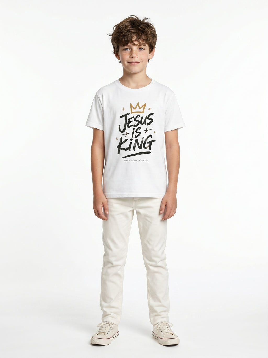 'Jesus Is King' with Crown Kids Faith Tee