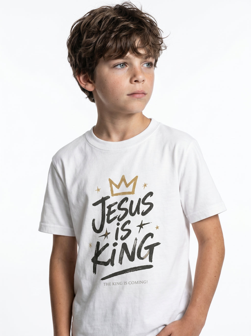 'Jesus Is King' with Crown Kids Faith Tee