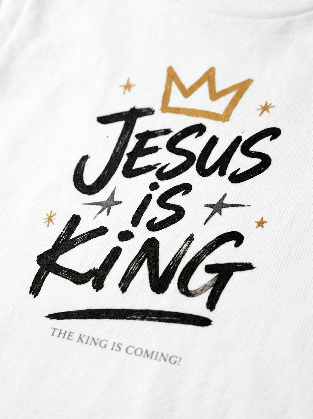 'Jesus Is King' with Crown Kids Faith Tee
