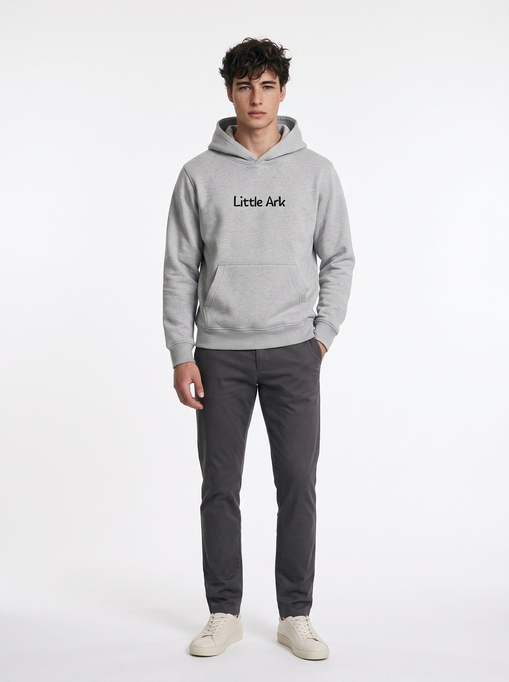 Elephant 'On the way to Noah's Ark' Mens Graphic Hoodie