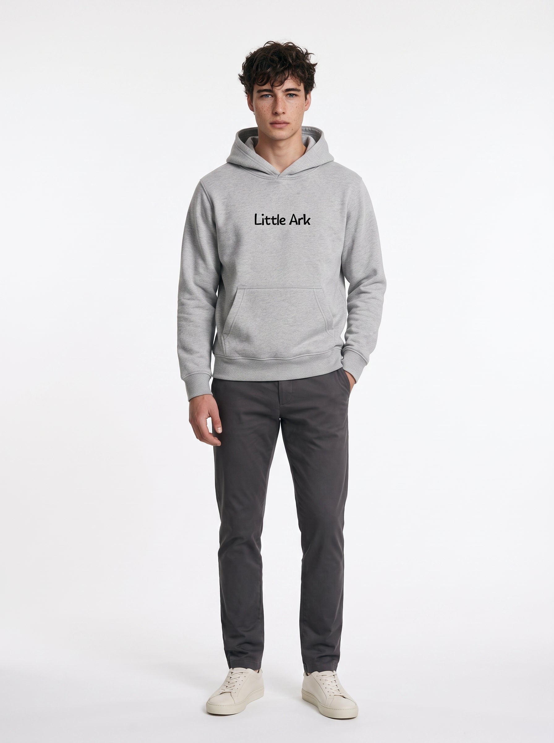 Elephant 'On the way to Noah's Ark' Mens Graphic Hoodie