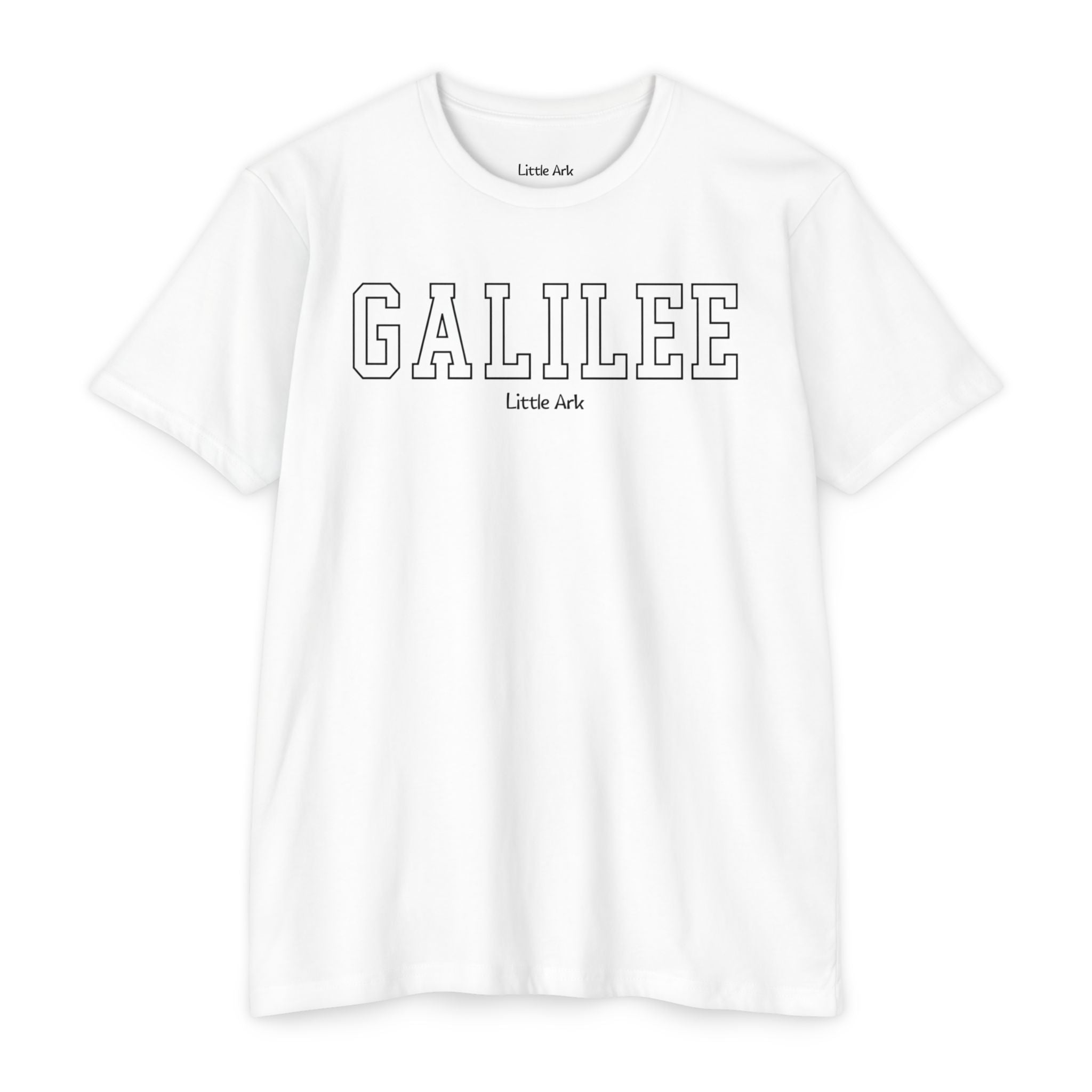 Galillee Mens CVC Jersey Tee in CVC White – T-Shirt | Little Ark | Christian Clothing Brand