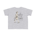 'The Battle Is The Lord's' Toddlers Tee in Heather – Kids clothes | Little Ark | Christian Clothing Brand