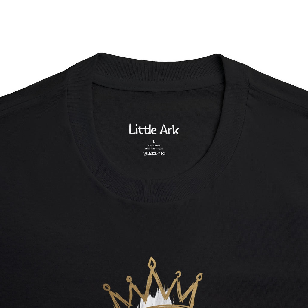 'It Is Finished'– Christian Faith Crown (John 19:30) Mens Tee in – T-Shirt | Little Ark | Christian Clothing Brand
