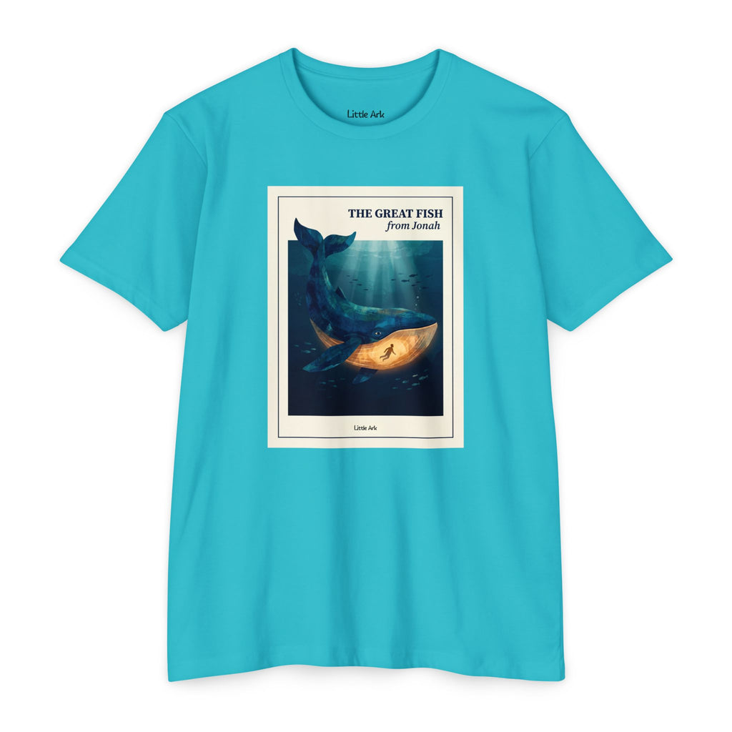 'The Great Fish - 'From Jonah' Mens CVC Jersey Vintage Tee