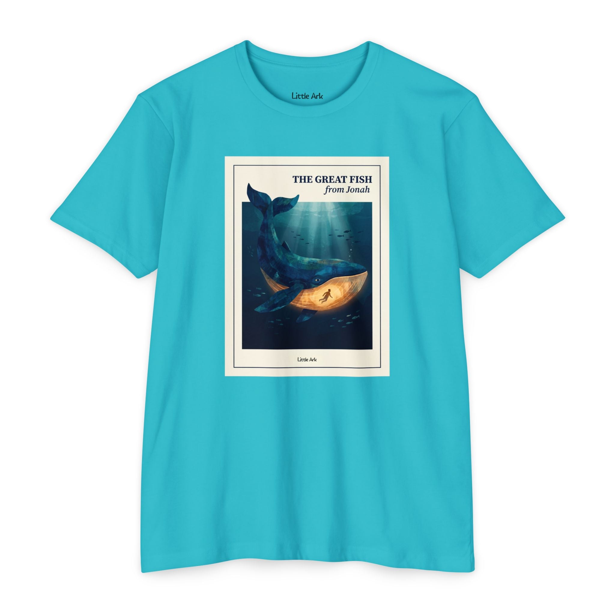 'The Great Fish - 'From Jonah' Mens CVC Jersey Vintage Tee
