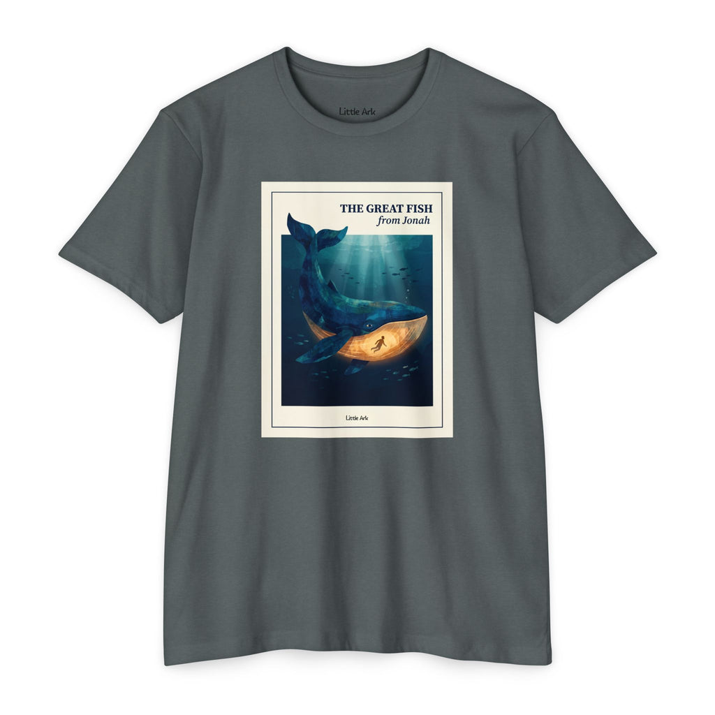'The Great Fish - 'From Jonah' Mens CVC Jersey Vintage Tee