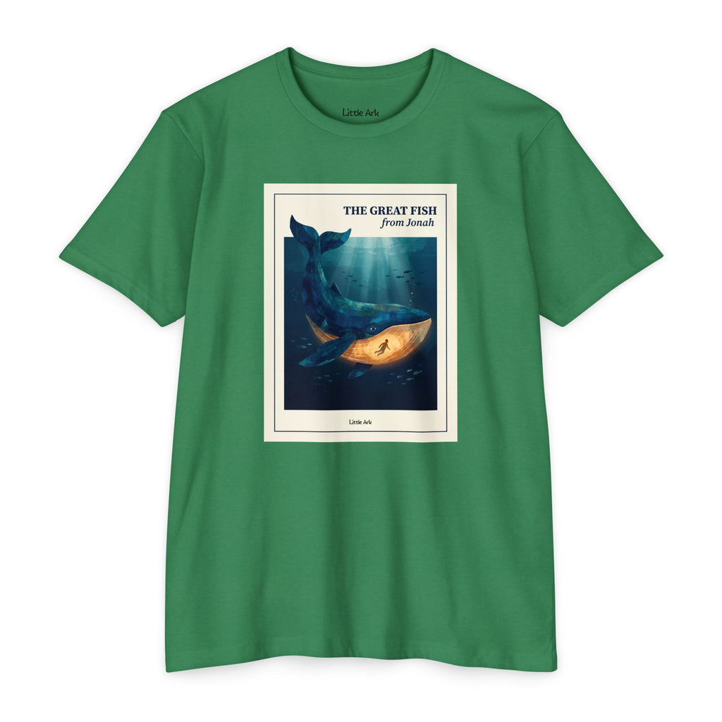 'The Great Fish - 'From Jonah' Mens CVC Jersey Vintage Tee