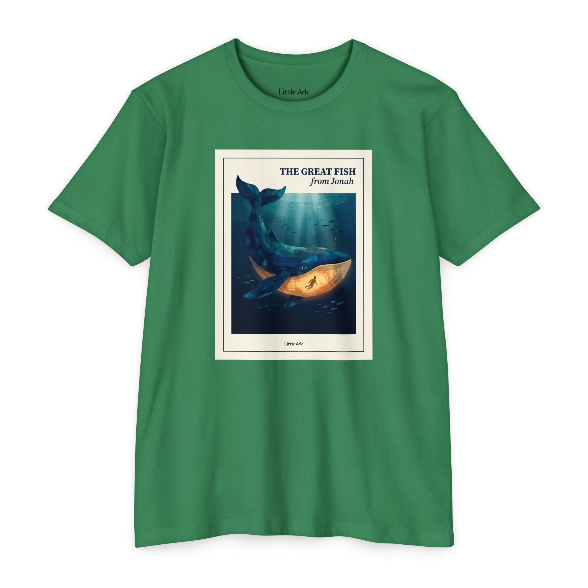 'The Great Fish - 'From Jonah' Mens CVC Jersey Vintage Tee