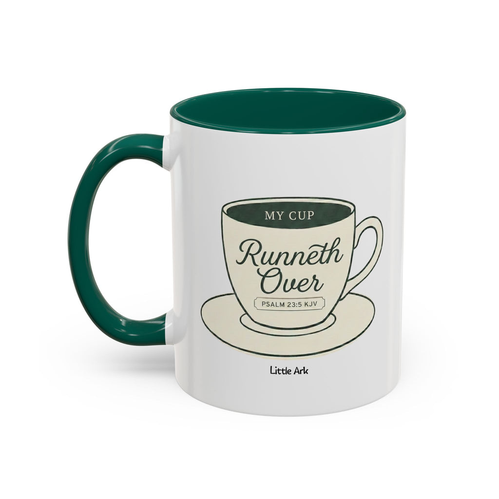 'My Cup Runneth Over' Ceramic Mug in – Mug | Little Ark | Christian Clothing Brand