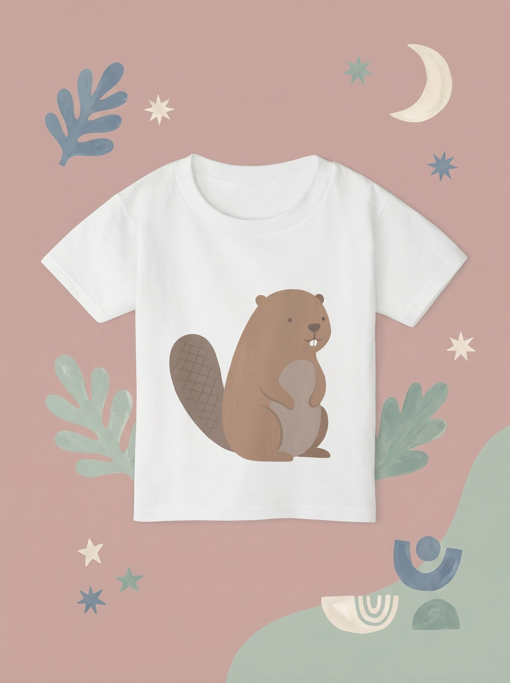 Beaver Toddler Tee in White – Kids clothes | Little Ark | Christian Clothing Brand