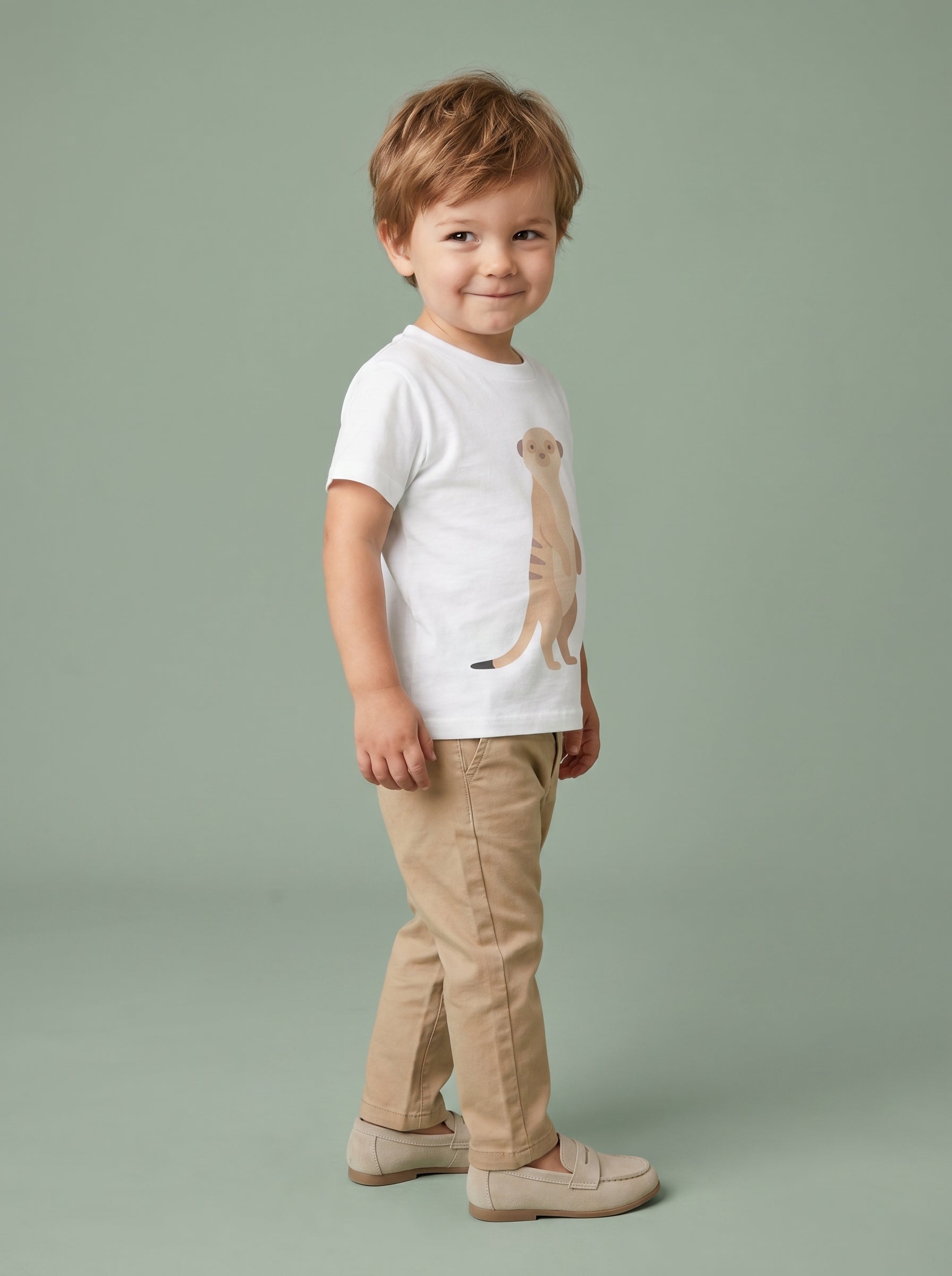 Standing Meerkat Toddler Tee in – Kids clothes | Little Ark | Christian Clothing Brand