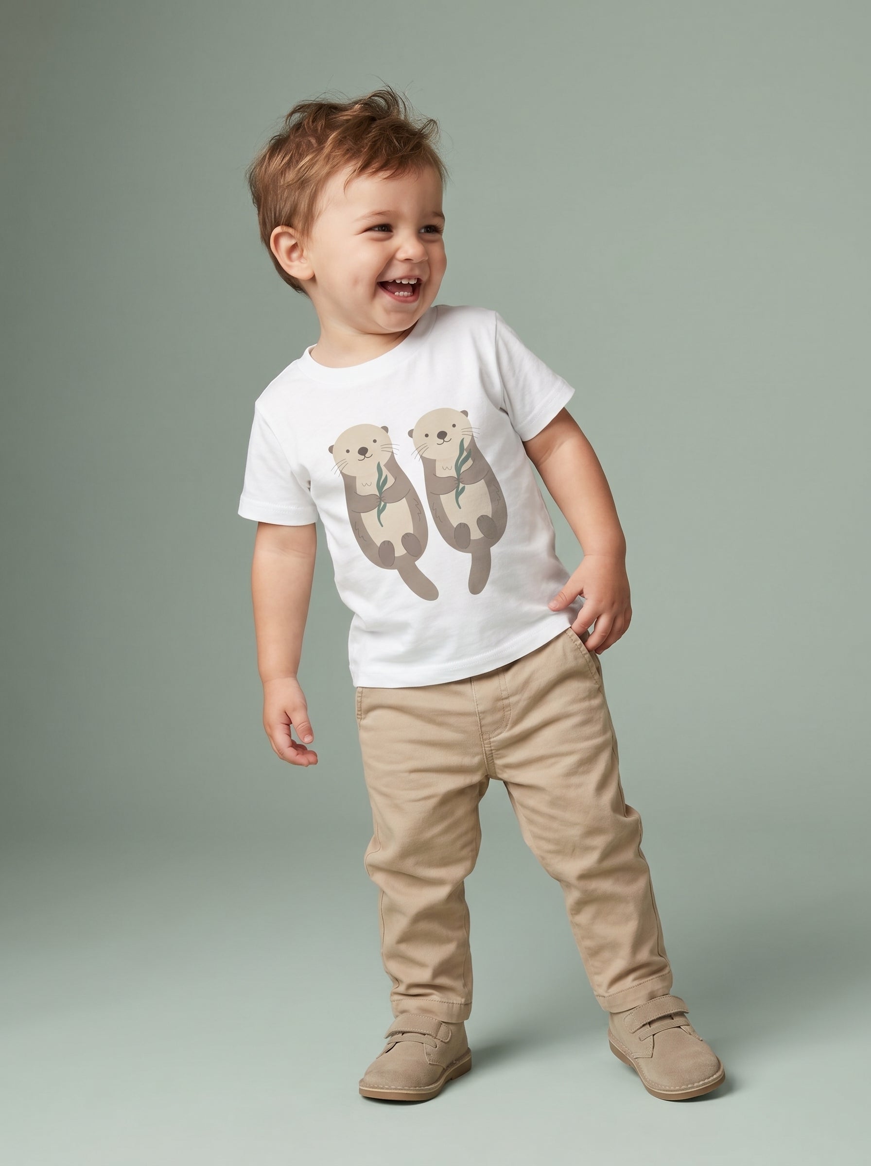 Otter Duo Toddler Tee in – Kids clothes | Little Ark | Christian Clothing Brand